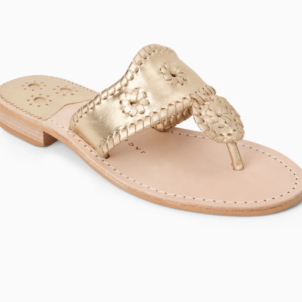 Jack Rogers Women's Metallic platinum Sandals
